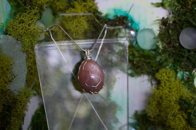 silver sunstone necklace