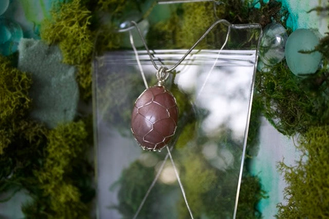 silver sunstone necklace