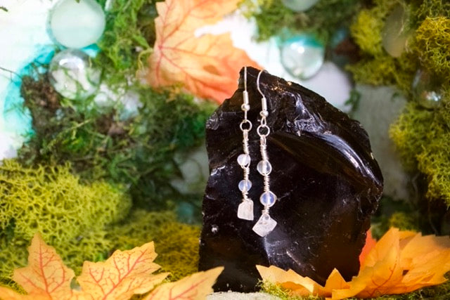 lite moonstone dangles