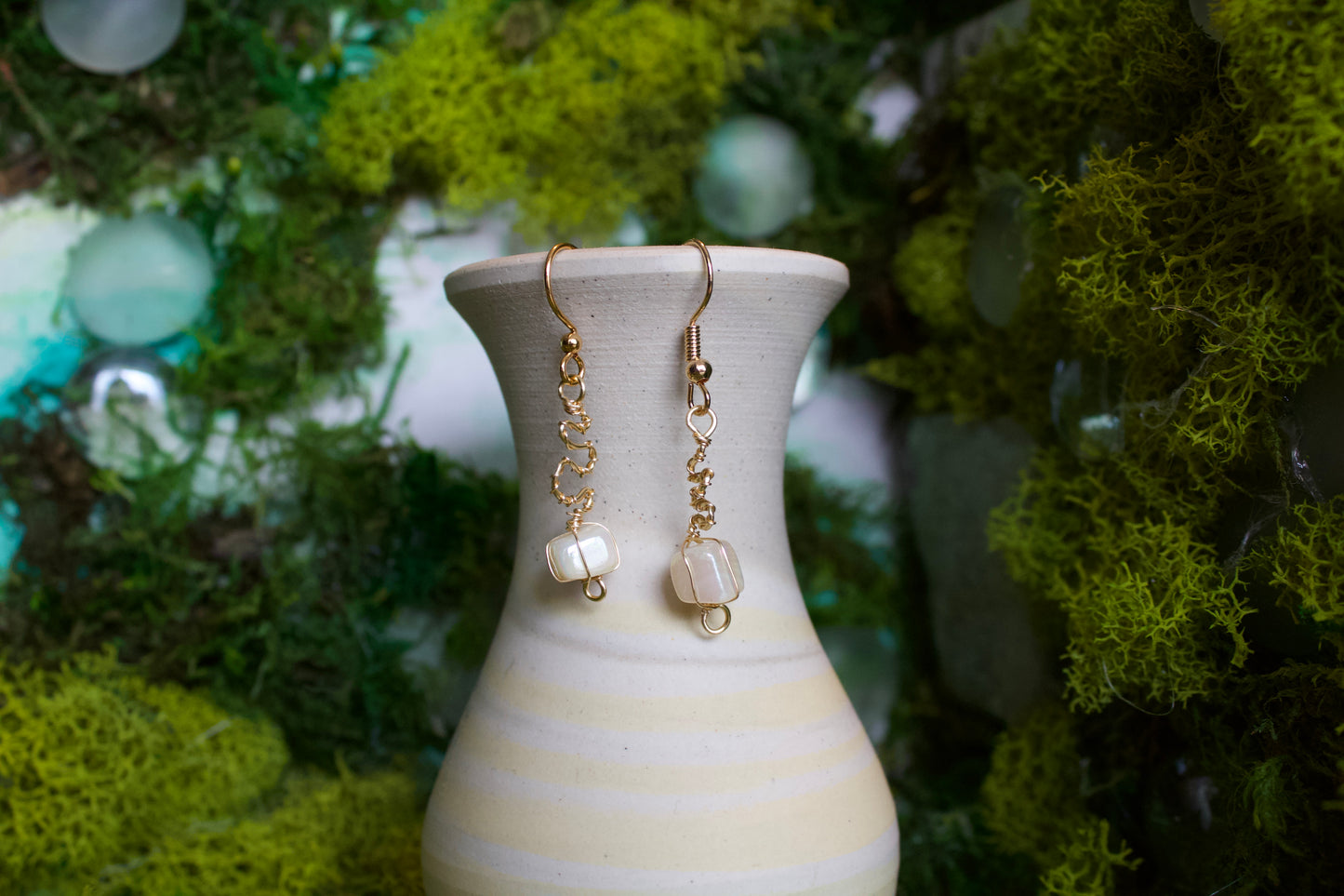 gold zigzag dangles