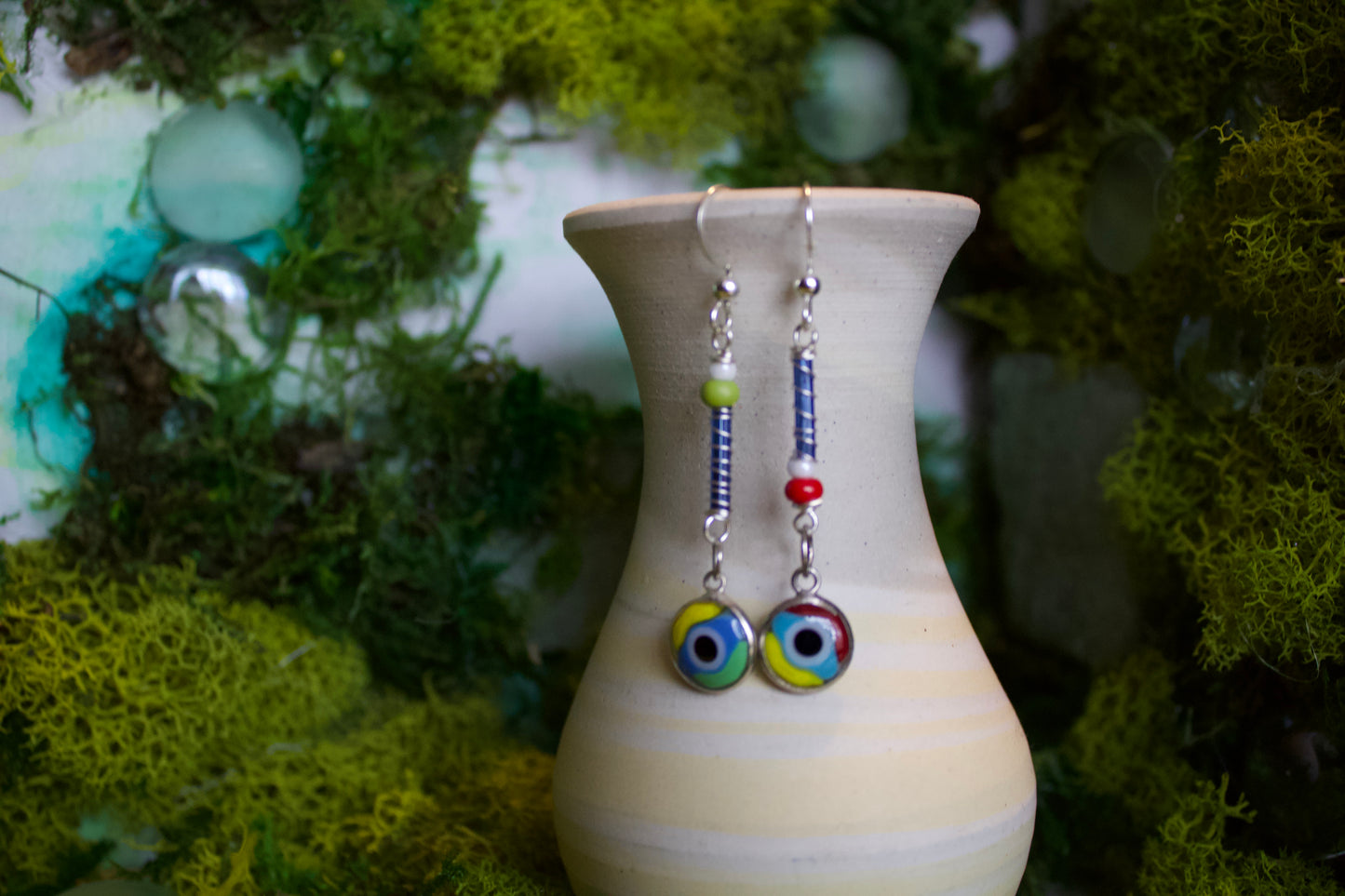 multi-color evil eyes