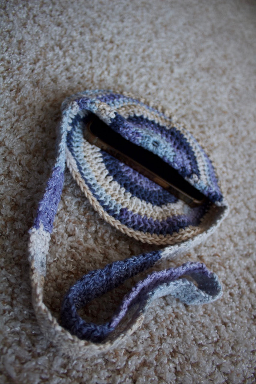 sandy blue crossbody bag