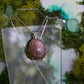 silver sunstone necklace