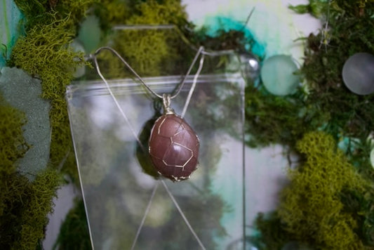 silver sunstone necklace