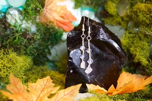 lite moonstone dangles