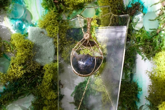 golden moon goddess pendant