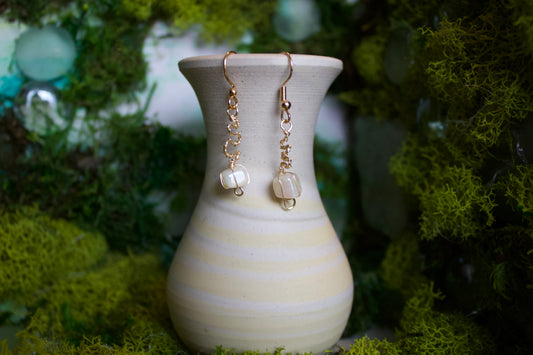 gold zigzag dangles