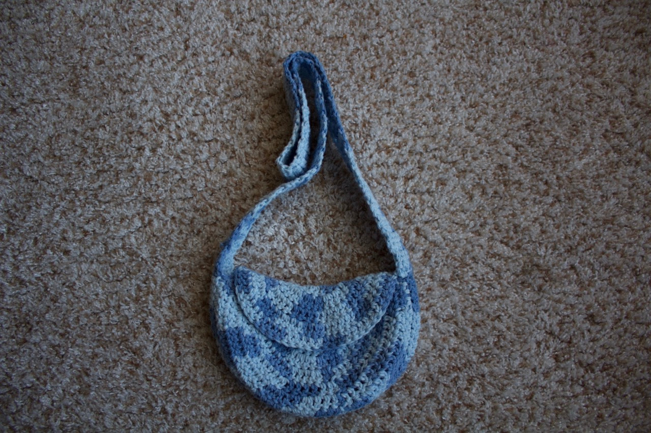 multi-blue crossbody bag